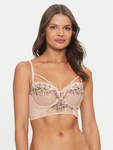 Chantelle Biustonosz z fiszbiną Spice C22BK6 Beżowy. Brązowe biustonosze Chantelle, bez wzorów, z syntetyku. Za 259,99 zł.