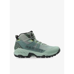 Buty turystyczne damskie Mammut Sertig II Mid GTX. Zielone buty trekkingowe Mammut, bez zapięcia. Za 783,00 zł.