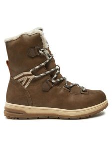Kimberfeel Śniegowce Ebelya Brązowy. Brązowe buty zimowe Kimberfeel, ze skóry, bez obcasa, bez zapięcia. Za 599,99 zł.