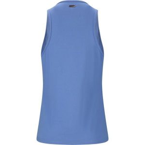 Damski tank top Athlecia Almi. Niebieskie topy ENDURANCE, bez wzorów, sportowe, bez kołnierzyka, bez ramiączek. Za 96,50 zł.