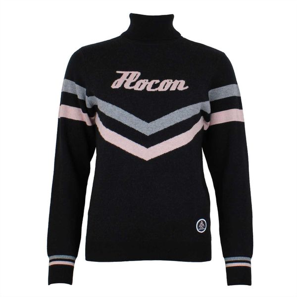 Damski sweter z golfem Peak Mountain Acioto. Czarne golfy Peak Mountain, bez wzorów. W wyprzedaży za 270,50 zł.