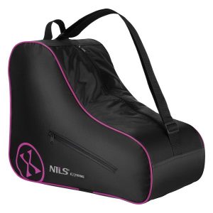 Torba na rolki TS105 Nils Extreme. Czarne torby podróżne i sportowe NILS EXTREME, bez wzorów, z materiału, na ramię. Za 39,90 zł.