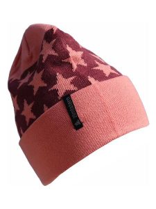 Zimtstern Czapka "Starz" w kolorze pomarańczowo-bordowym rozmiar: onesize. Czerwone czapki Zimtstern, z aplikacjami, z materiału. Za 114,71 zł.
