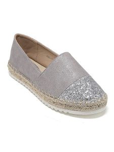 Sixth Sens Espadryle w kolorze srebrnym rozmiar: 37. Szare espadryle Sixth Sens, bez wzorów, bez obcasa. Za 87,40 zł.