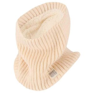 Komin termiczny - damski - Off White - Onesize. Białe szaliki HEAT KEEPER, bez wzorów, z dzianiny. Za 121,30 zł.