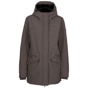 Kurtka Softshell Damska Anza TP75. Szare kurtki Trespass, xl, bez wzorów, z softshellu, bez kaptura. Za 297,99 zł.