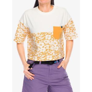 Koszulka bawełniana damska Kavu Bondi. Żółte koszulki sportowe KAVU, bez wzorów, z bawełny, bez ramiączek. Za 146,99 zł.