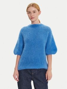 Dixie Sweter M277Y101A Niebieski Relaxed Fit. Niebieskie swetry klasyczne Dixie, m, z syntetyku, bez kołnierzyka. Za 579,99 zł.