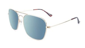Okulary przeciwsłoneczne dla dorosłych - kategoria 3 z polaryzacją - Gold / Sky. Brązowe okulary przeciwsłoneczne KNOCKAROUND. Za 190,40 zł.
