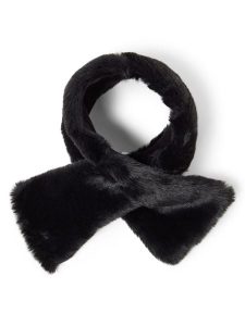 Marie Lund szal ze sztucznego futra Kobiety czarny, ONE SIZE. Czarne szaliki Marie Lund, bez wzorów. Za 149,95 zł.