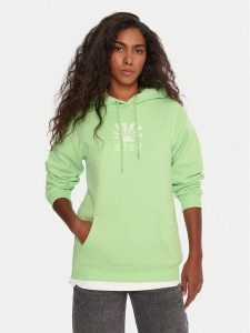 Roxy Bluza Surf Stoked ERJFT05021 Zielony Regular Fit. Zielone bluzy Roxy, l, bez wzorów, z syntetyku, bez kaptura. Za 229,99 zł.