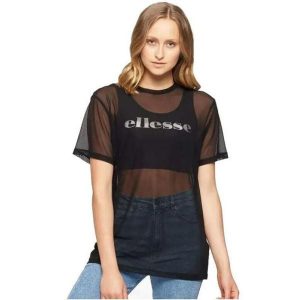 Damskie T-shirt Ellesse Venderi - Modny Design z Miękkiej Bawełny. Fioletowe t-shirty Ellesse, bez wzorów, z bawełny, bez kołnierzyka, bez ramiączek. Za 222,99 zł.