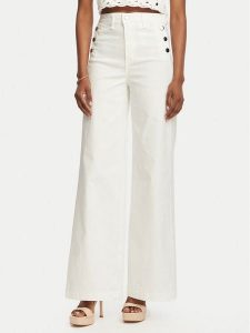 Rinascimento Jeansy CFC0127565003 Biały Wide Leg. Białe jeansy Rinascimento, bez wzorów, z bawełny. Za 609,99 zł.