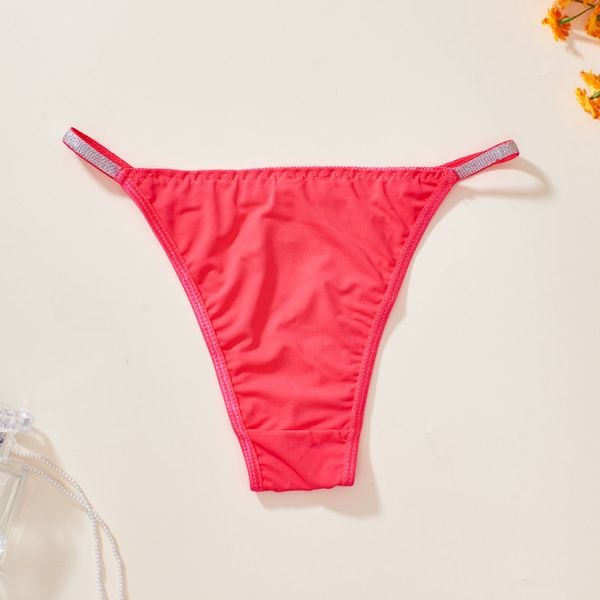 Figi bikini z elastycznym wykończeniem Pier. Czerwone figi Intica, bez wzorów. W wyprzedaży za 59,00 zł.