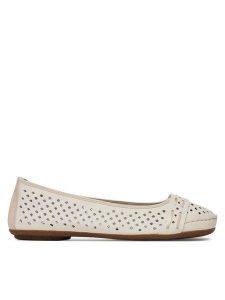 Rieker Baleriny CEO-41430-60 Beżowy. Brązowe balerinki Rieker, bez wzorów, ze skóry, bez obcasa, bez zapięcia. Za 279,99 zł.