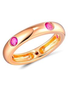 Les Favorites Pozłacany pierścionek z cyrkoniami rozmiar: 54. Różowe pierścionki Les Favorites, z cyrkonią, pozłacane. Za 127,35 zł.