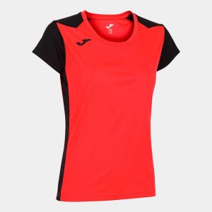 Koszulka do biegania damska Joma Record II. Czarne bluzki JOMA, xs, bez wzorów, sportowe, bez kołnierzyka, bez ramiączek. Za 59,99 zł.