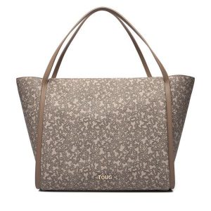 Torebka TOUS. Brązowe shopper bag Tous, bez wzorów, bez dodatków. Za 719,00 zł.