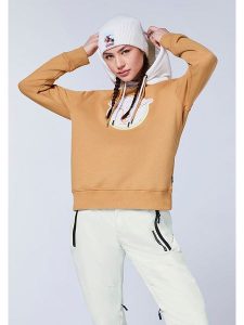Chiemsee Bluza "Umea" w kolorze jasnobrązowym rozmiar: XL. Brązowe bluzy Chiemsee, xl, bez wzorów, z kapturem. Za 87,81 zł.