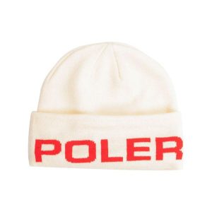 Czapka zimowa Poler Petrol Beanie ecru. Białe czapki POLER, bez wzorów, sportowe. Za 73,00 zł.
