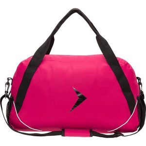 Torba sportowa damska TPD602 - ciemny róż - Outhorn. Czerwone torby podróżne i sportowe marki Outhorn, w paski, z materiału. W wyprzedaży za 34,99 zł.
