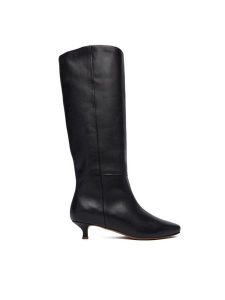 Balagan Kozaki Stockholm Czarny. Czarne kozaki Balagan, bez wzorów, ze skóry, bez obcasa, na szpilce, bez zapięcia. Za 789,99 zł.