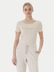 EA7 Emporio Armani T-Shirt 7W000978 AF10373 U1088 Beżowy Regular Fit. Brązowe t-shirty EA7 Emporio Armani, s, bez wzorów, z bawełny, bez kołnierzyka, bez ramiączek. Za 269,99 zł.