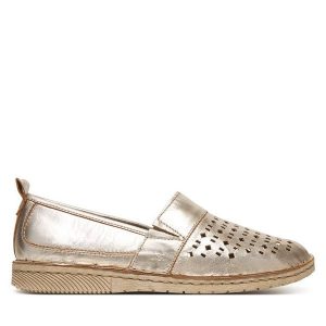 Półbuty Josef Seibel. Szare półbuty Josef Seibel, bez wzorów, bez obcasa, na płaskiej podeszwie, bez zapięcia. Za 379,99 zł.