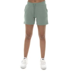 Odzież sportowa z bawełna z kieszenie na co dzień. Zielona szorty LEONE 1947 APPAREL, bez wzorów, z bawełny, sportowe. W wyprzedaży za 67,30 zł.