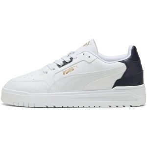 Adidasy Puma Shuffle Downtown, Dla obu płci. Białe buty sportowe Puma, bez wzorów, ze skóry ekologicznej, bez zapięcia. Za 390,00 zł.
