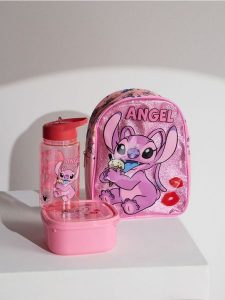Zestaw: plecak, bidon i lunchbox Lilo & Stitch 3 pack - wielobarwny. Plecaki Sinsay. Za 27,99 zł.