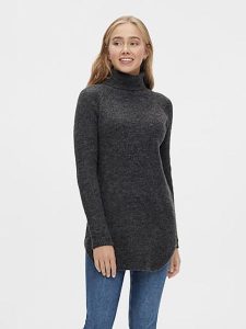 Pieces Sweter w kolorze antracytowym rozmiar: S. Czarne golfy Pieces, bez wzorów, z wełny. Za 96,60 zł.