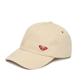 Czapka z daszkiem Roxy. Brązowe czapki Roxy, bez wzorów. Za 49,99 zł.