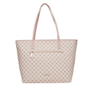 Torebka Nine West. Czerwone shopper bag Nine West, bez wzorów, bez dodatków. Za 249,99 zł.