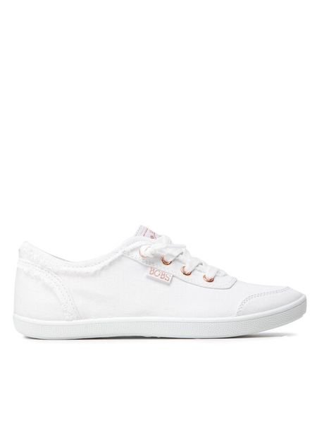 Skechers Tenisówki Bobs B Cute 33492/WHT Biały. Białe trampki Skechers, bez wzorów, z materiału, bez zapięcia. Za 189,99 zł.