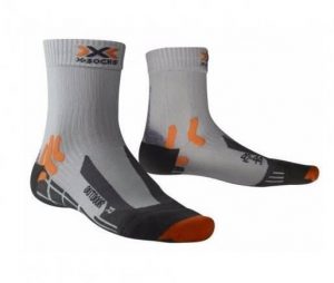 Skarpetki trekkingowe damskie X-Socks® Outdoor sportowe. Szare skarpetki X-Socks, bez wzorów, z elastanu. Za 44,49 zł.