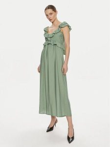 Vero Moda Sukienka letnia Josie 10303761 Zielony Regular Fit. Zielone kombinezony Vero Moda, na lato, m, bez wzorów, z wiskozy, bez kołnierzyka, bez ramiączek. Za 119,99 zł.