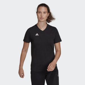 Koszulka Entrada 22. Czarne bluzki ADIDAS, xs, bez wzorów, sportowe, bez kołnierzyka, bez ramiączek. Za 75,00 zł.