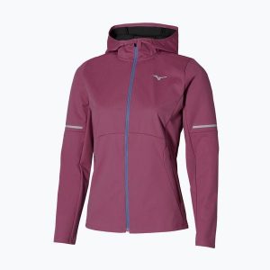 Kurtka do biegania damska Mizuno Thermal Charge BT. Czerwone kurtki Mizuno, bez wzorów, bez kaptura. Za 379,99 zł.