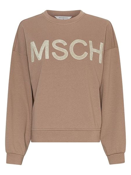 MOSS COPENHAGEN Bluza "Mela" w kolorze jasnobrązowym rozmiar: XS/S. Brązowe bluzy Moss Copenhagen, s, bez wzorów, bez kaptura. Za 137,42 zł.
