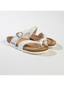 BACKSUN Japonki "Barcelone" w kolorze białym rozmiar: 38. Białe klapki Backsun, bez wzorów, bez obcasa. Za 130,99 zł.