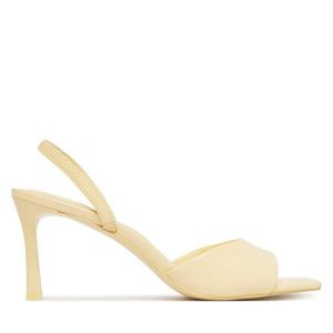 Sandały Aldo. Żółte sandały ALDO, bez wzorów, bez obcasa, na szpilce, bez zapięcia. Za 359,99 zł.