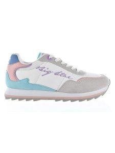 BIG STAR Sneakersy w kolorze szaro-białym rozmiar: 38. Białe trampki Big Star, bez wzorów, bez zapięcia. Za 134,85 zł.
