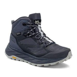 Buty trekkingowe damskie Jack Wolfskin Terraventure Texapore. Niebieskie buty trekkingowe Jack Wolfskin, bez zapięcia. Za 389,99 zł.