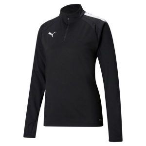 Damski top treningowy 1/4 zip Puma Team Liga. Białe swetry klasyczne Puma, na zimę, m, z dresówki, bez kołnierzyka. Za 189,55 zł.