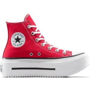 Buty sportowe damskie Converse Chuck Tlr As Lift Double Stack. Czerwone trampki Converse, bez wzorów, bez zapięcia. Za 400,50 zł.