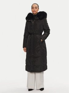 Rinascimento Płaszcz zimowy CFC0118607003 Czarny Regular Fit. Czarne kurtki Rinascimento, na zimę, l, bez wzorów, z syntetyku, bez kaptura. Za 849,99 zł.