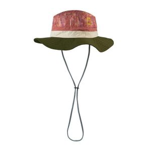 Kapelusz Buff Explore Booney Hat National Geographic. Żółte kapelusze Buff, bez wzorów, z materiału, retro. Za 119,99 zł.