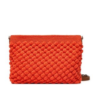 Torebka Gianni Chiarini. Pomarańczowe listonoszki Gianni Chiarini, bez wzorów, bez dodatków. Za 459,99 zł.