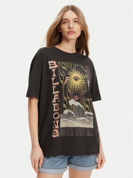 Billabong T-Shirt EBJZT00443-KTA0 Czarny Regular Fit. Czarne t-shirty Billabong, s, bez wzorów, z bawełny, bez kołnierzyka, bez ramiączek. Za 139,99 zł.